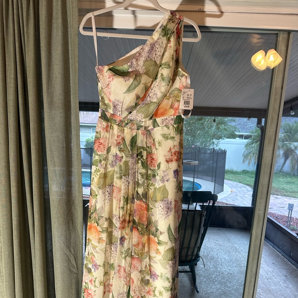 David’s bridal bridesmaid dress floral size 6